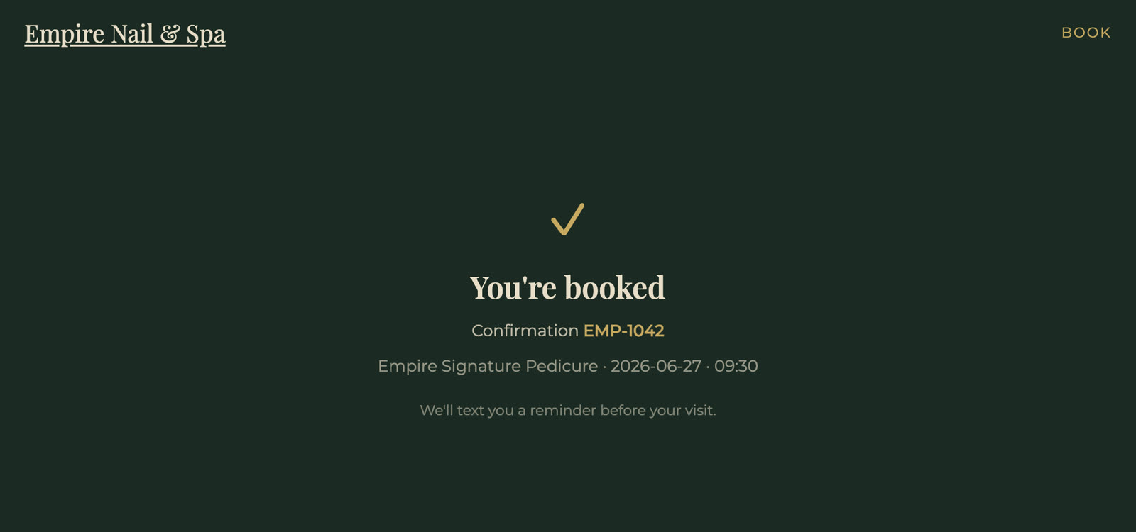 Booked