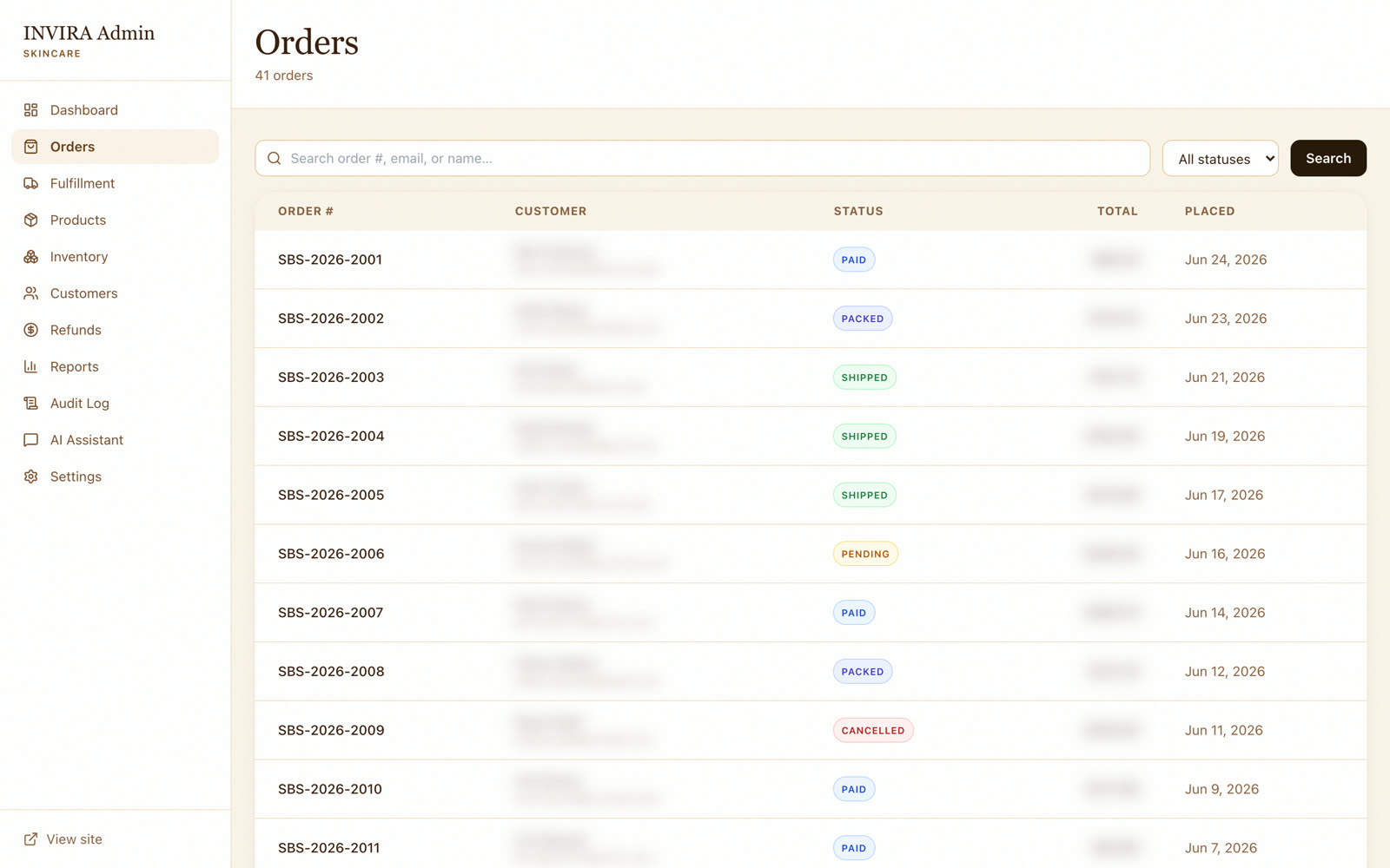 Orders