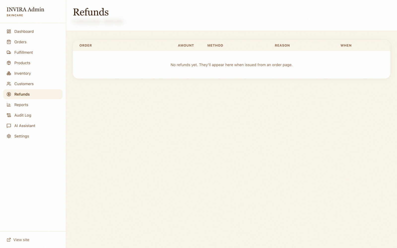 Refunds
