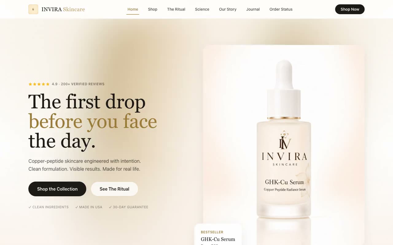 A skincare brand, built to sell.
