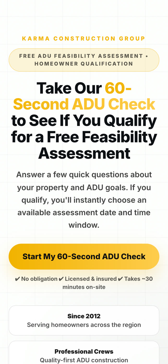 The ADU funnel on a phone