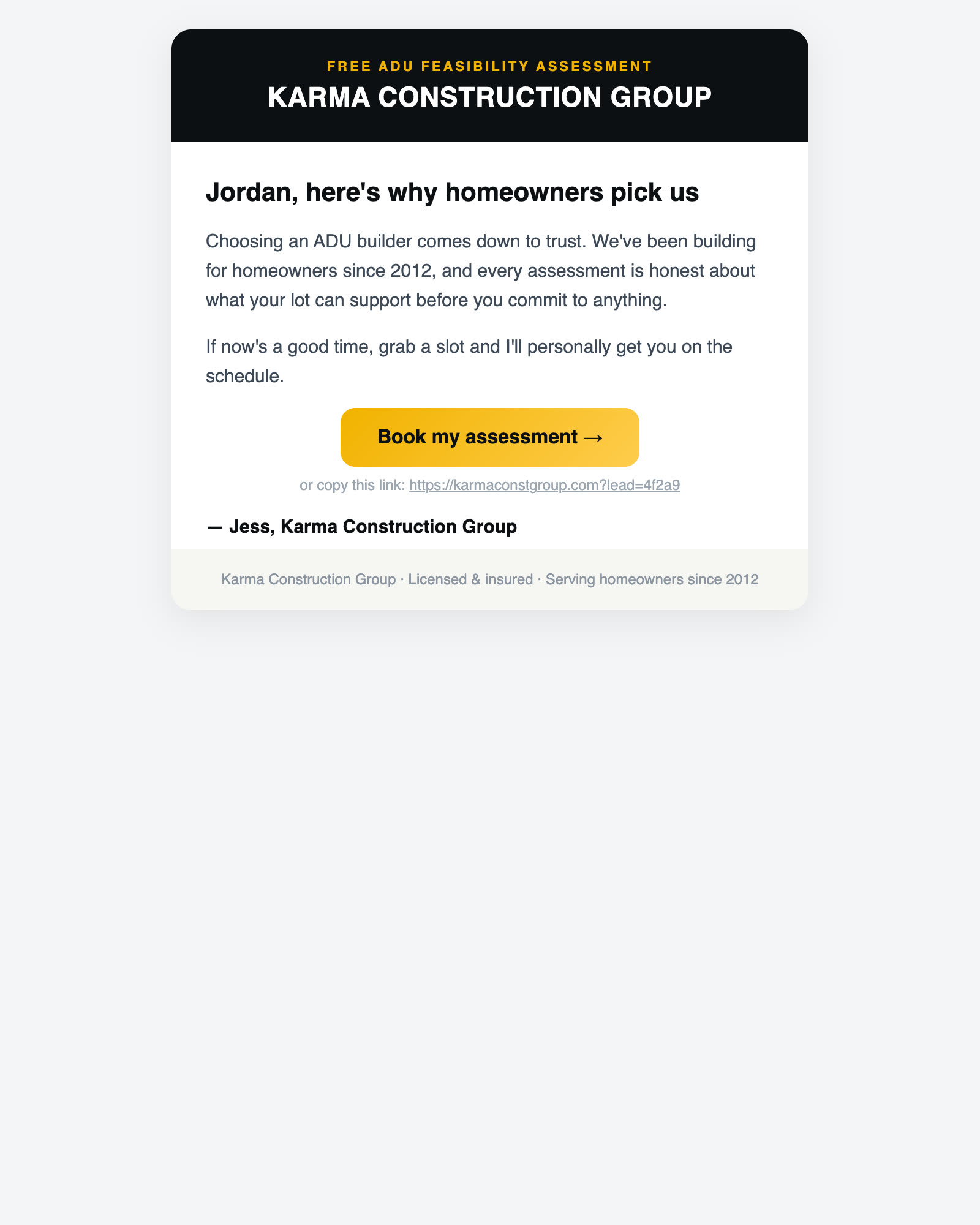 A day-three follow-up email