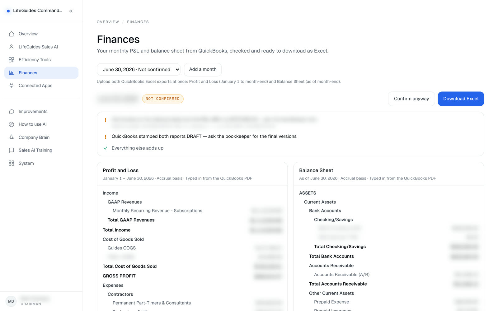 Finances