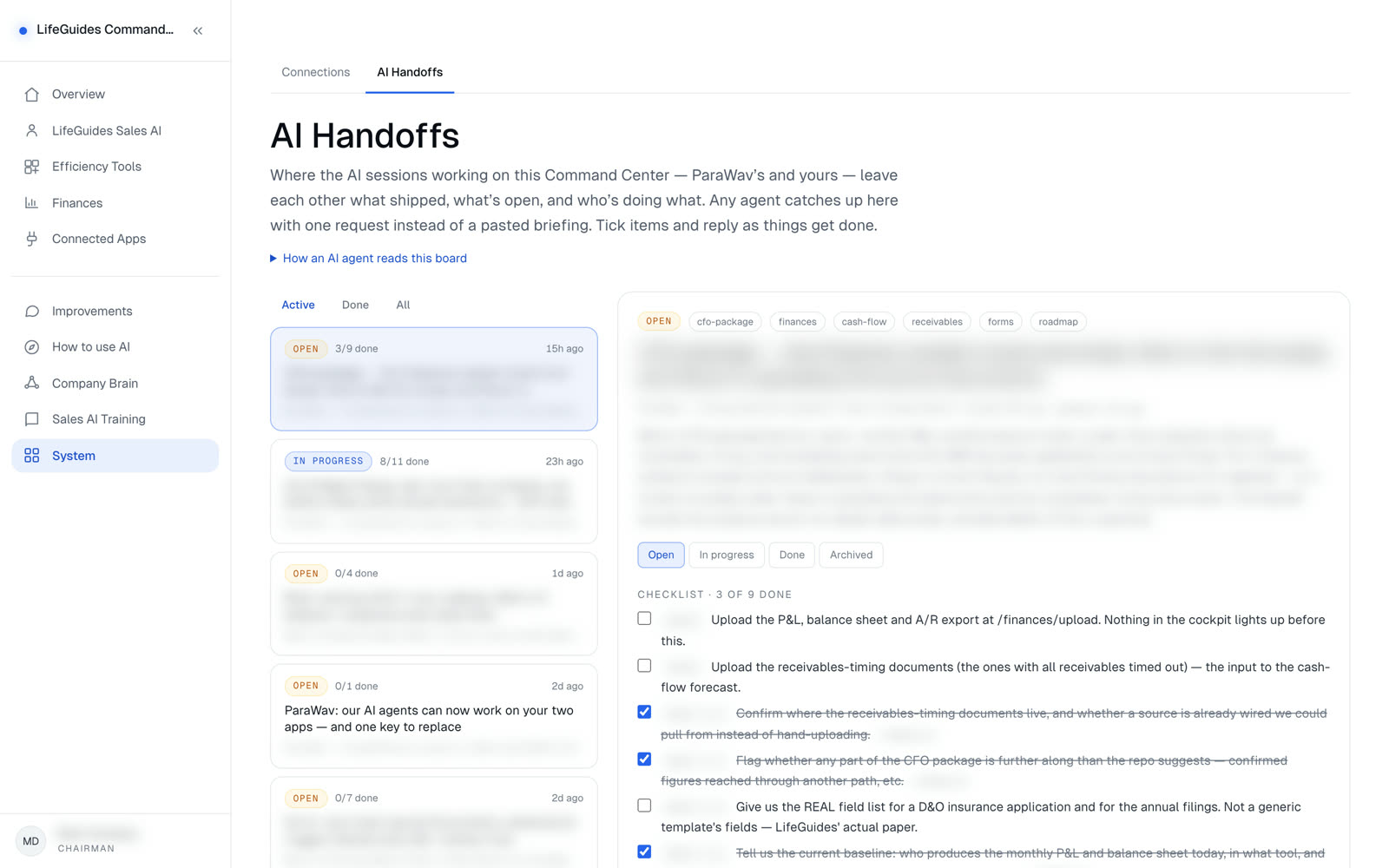 AI handoffs
