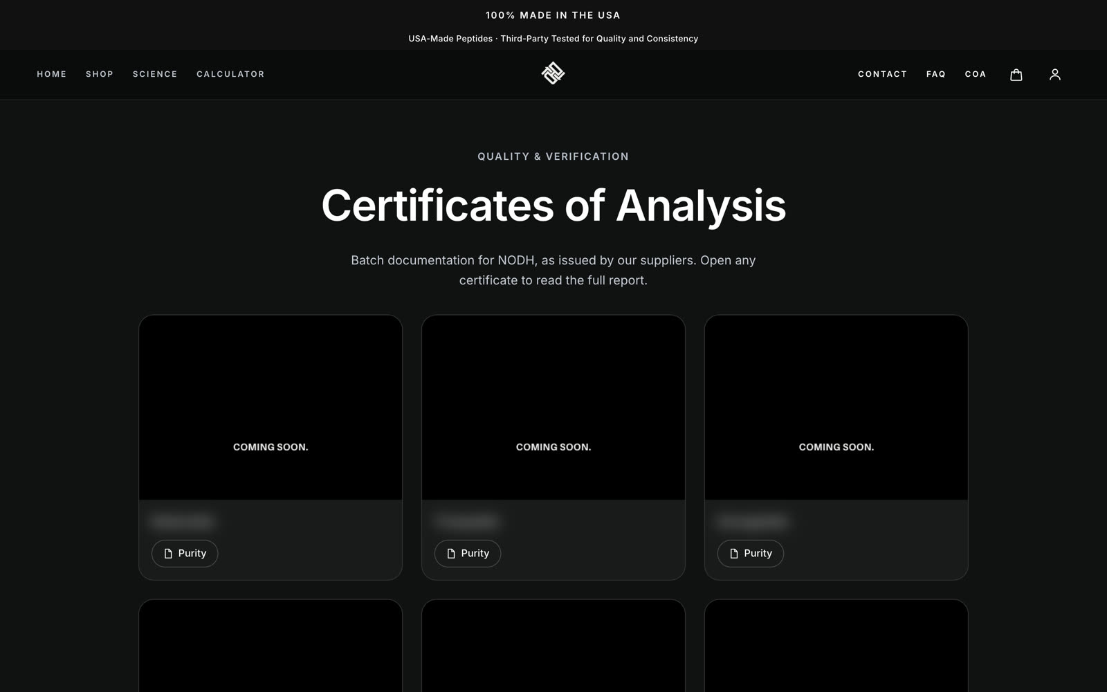 Certificates